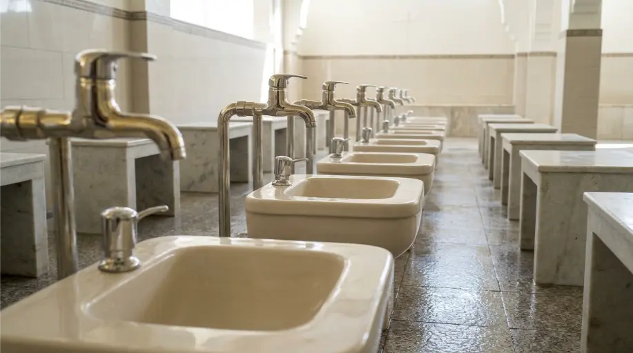 Wudu Area, Johar Town Masjid - After
