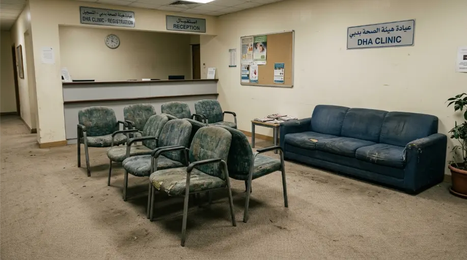 Waiting Room, DHA Clinic - Before