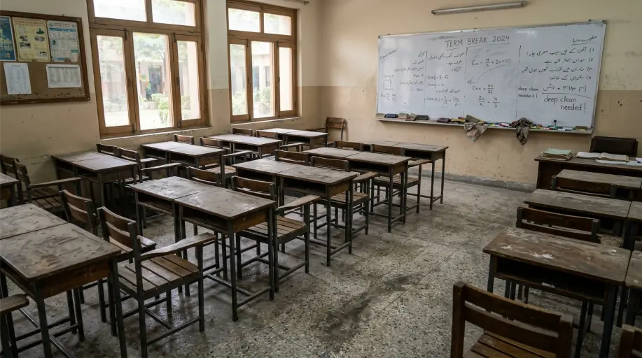 Classroom Deep Clean, DHA School (Summer Break) - Before